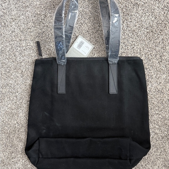 Everlane Black Canvas Tote with Pocket - Picture 2 of 5